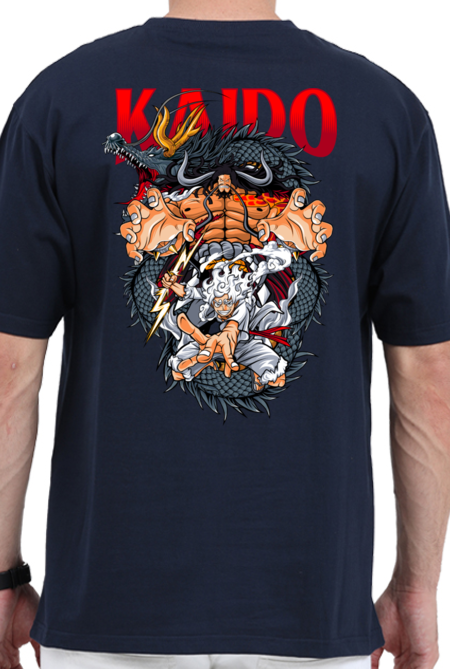 Kaido Back Print Anime Oversized T-shirt