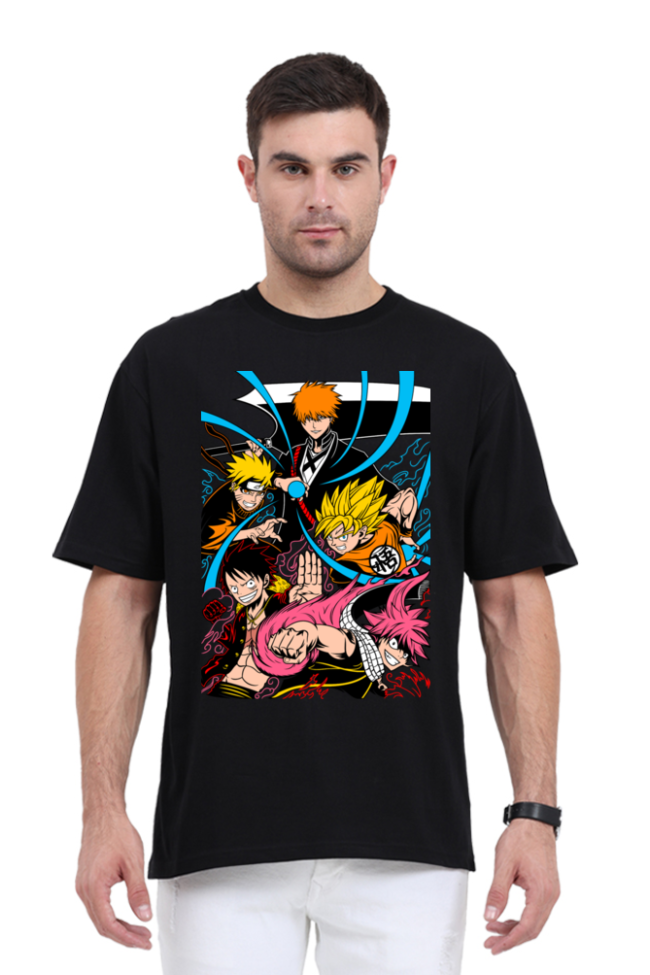 Five Legend Anime Oversized T-Shirt - Image 2
