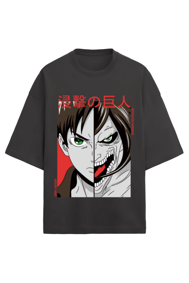 280 GSM Oversized Anime T-Shirt | Unisex Drop Shoulder Tee | 90% Cotton Streetwear | Pre-Shrunk, Lycra Rib Neck - Image 7