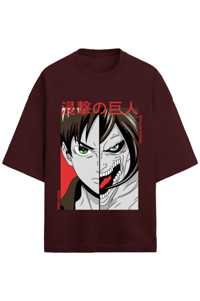 280 GSM Oversized Anime T-Shirt | Unisex Drop Shoulder Tee | 90% Cotton Streetwear | Pre-Shrunk, Lycra Rib Neck - Image 5