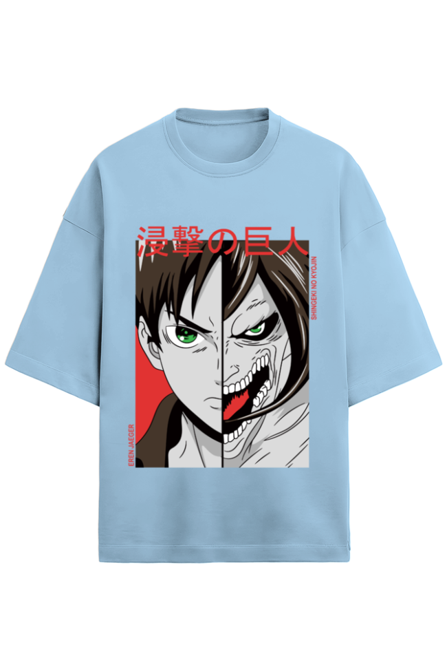 280 GSM Oversized Anime T-Shirt | Unisex Drop Shoulder Tee | 90% Cotton Streetwear | Pre-Shrunk, Lycra Rib Neck - Image 3
