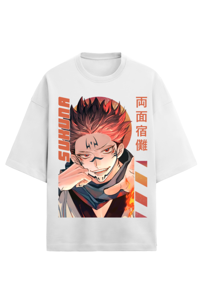 Sukuna Oversized Anime T-Shirt – Unisex | Jujutsu Kaisen Streetwear - Image 7