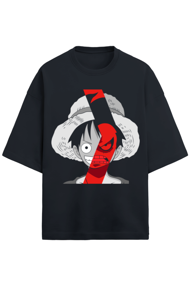 One Piece Anime Oversized T-Shirt | 280 GSM | Drop shoulder Unisex Tshirts - Image 2