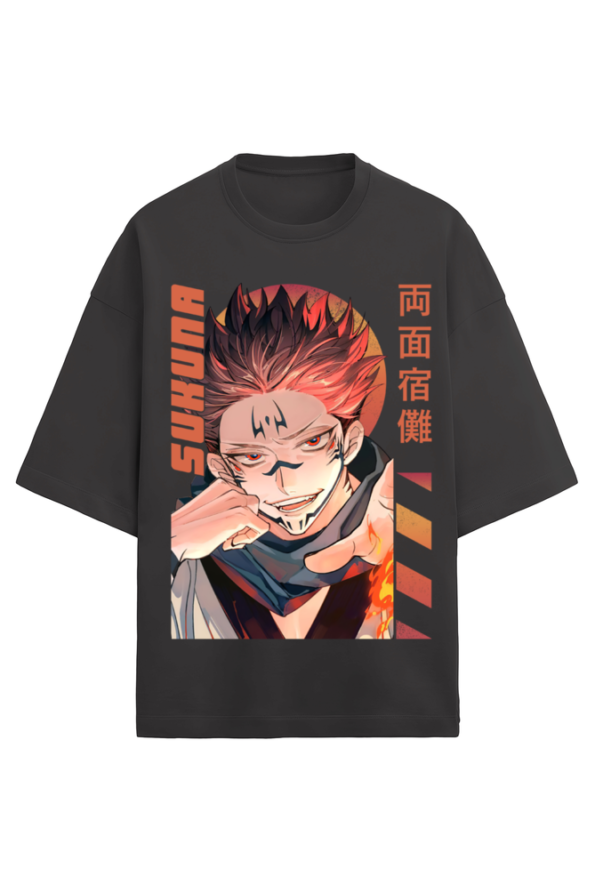 Sukuna Oversized Anime T-Shirt – Unisex | Jujutsu Kaisen Streetwear - Image 6