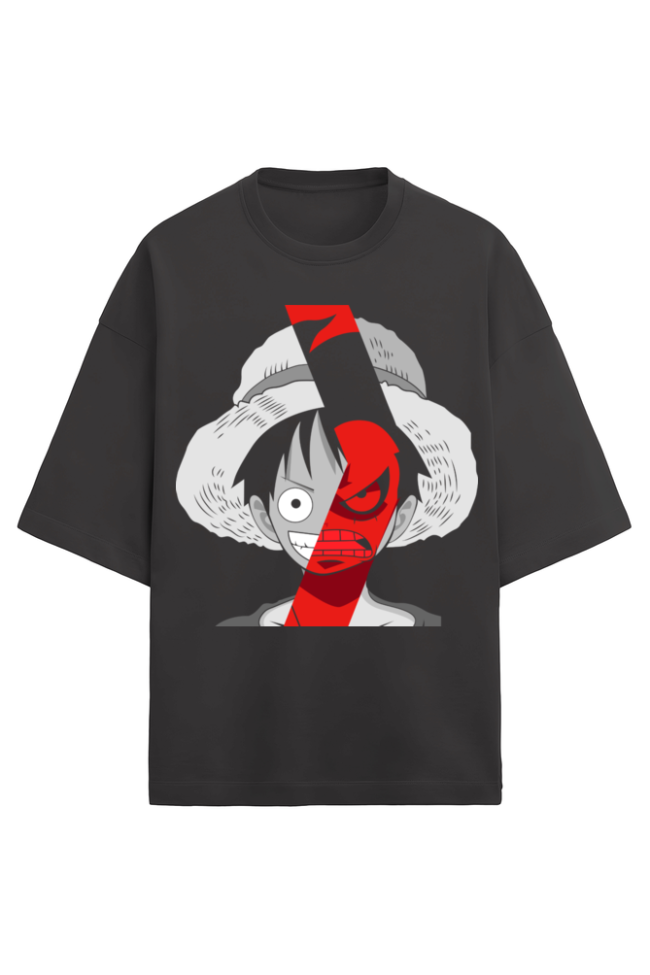 One Piece Anime Oversized T-Shirt | 280 GSM | Drop shoulder Unisex Tshirts - Image 3