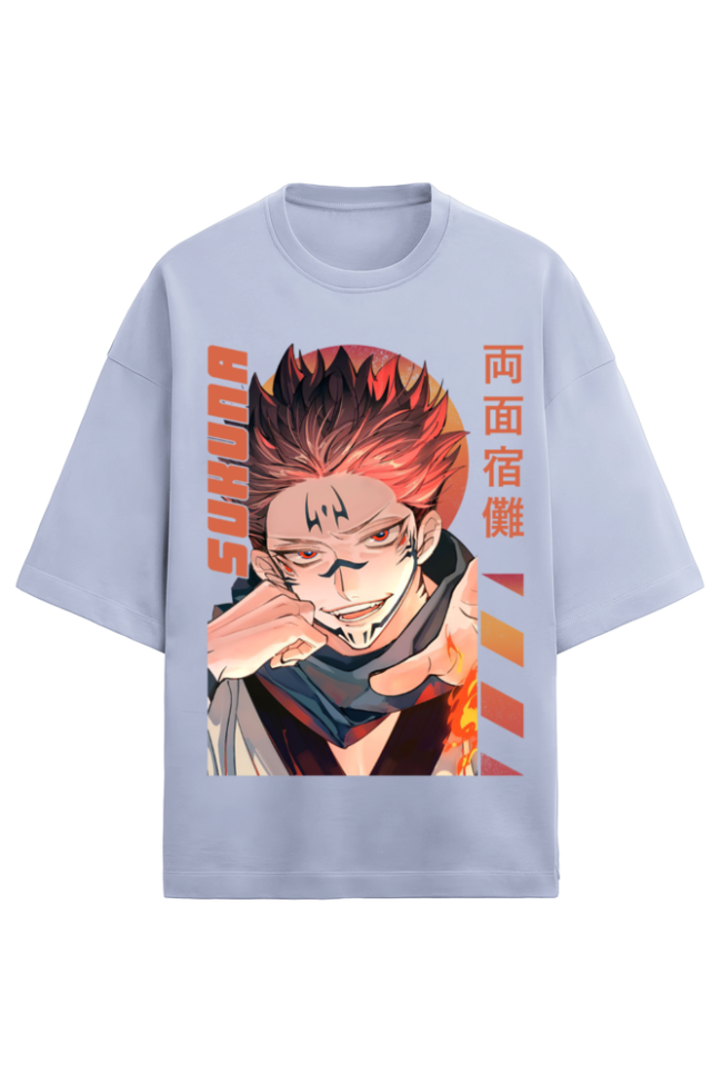 Sukuna Oversized Anime T-Shirt – Unisex | Jujutsu Kaisen Streetwear - Image 3