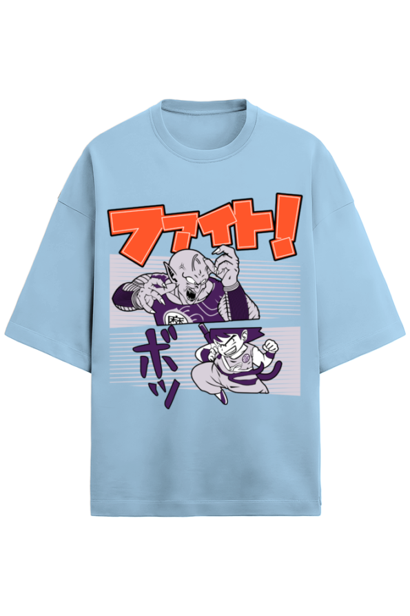 Oversized Goku Anime T-Shirt – Premium Terry Cotton | Unisex Drop Shoulder Fit - Image 2