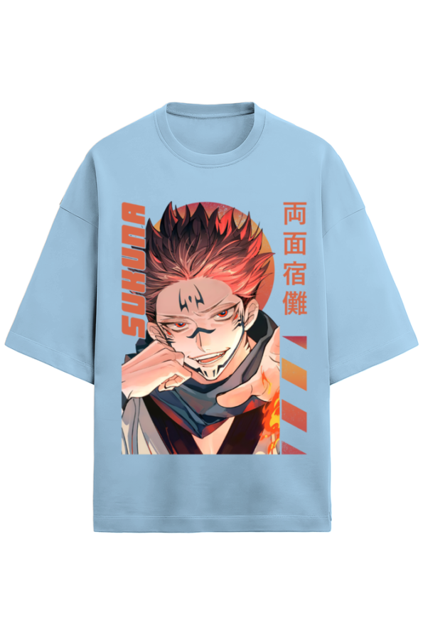 Sukuna Oversized Anime T-Shirt – Unisex | Jujutsu Kaisen Streetwear - Image 2