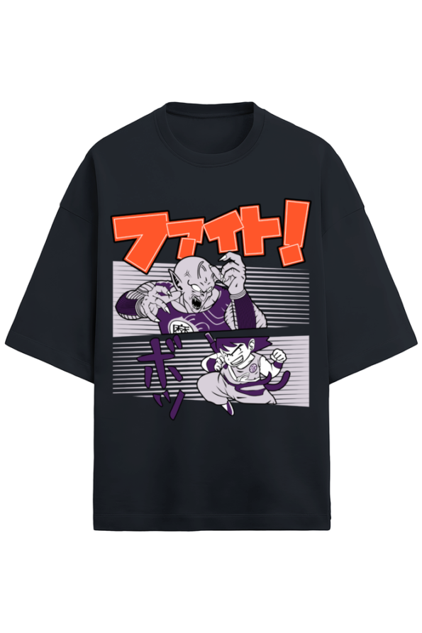 Oversized Goku Anime T-Shirt – Premium Terry Cotton | Unisex Drop Shoulder Fit - Image 5