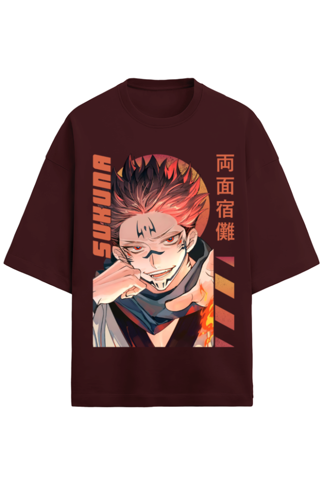 Sukuna Oversized Anime T-Shirt – Unisex | Jujutsu Kaisen Streetwear - Image 4