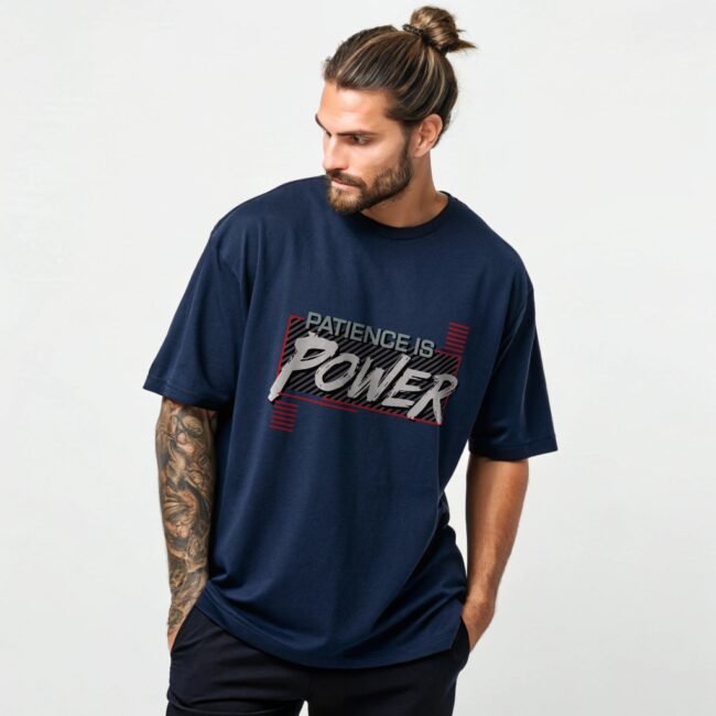 Patience is Power" Regular Fit Unisex T-Shirt – 100% Cotton Comfort - Image 3