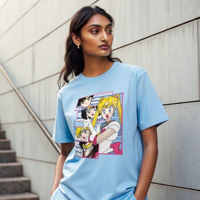 Sailor Moon Anime Oversized T - Shirt for Women - Image 3