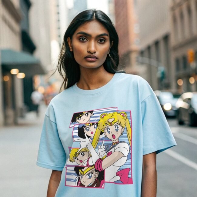 Sailor Moon Anime Oversized T - Shirt for Women - Image 2
