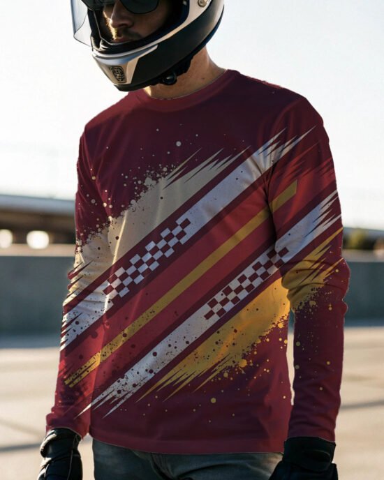Red racing tshirt