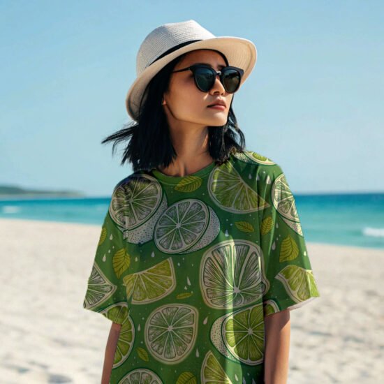 black-hair-a-women-wearing-white-240-gsm-oversized lenon