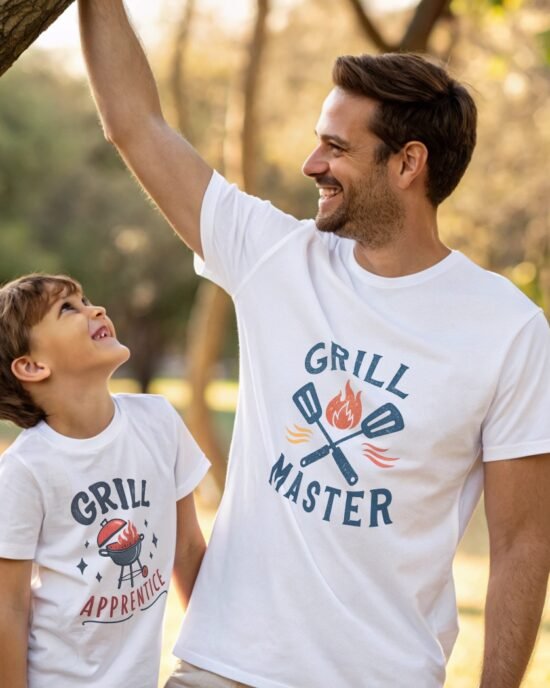 Grill Master & Grill Apprentice DAD & SON T-shirt