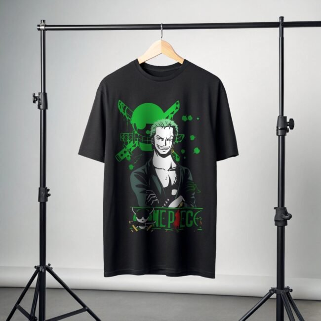 a-black-oversized-t-shirt-hanging
