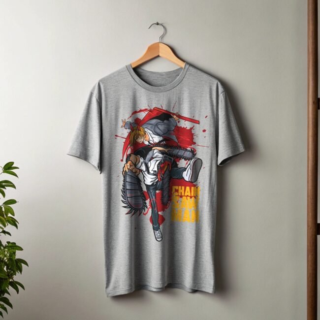 Chain Saw Man Anime Unisex Oversized Standard T-Shirt - Image 3