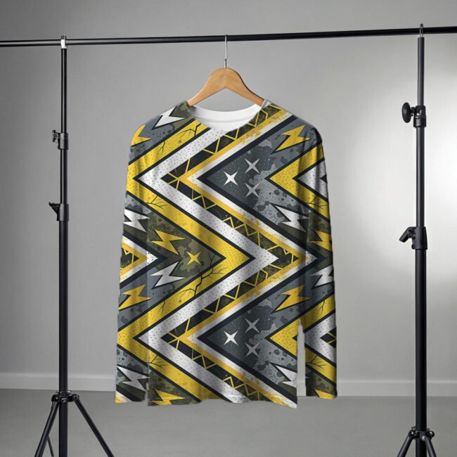 a-simple-white-t-shirt-long-sleeve-hanging- yellow