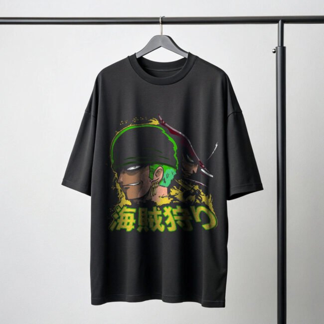 black color anime t-shirt and hats and sun glass